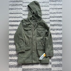 Cat & Jack girls green jacket small 6/6x